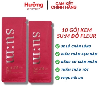10 gói kem dưỡng da chống lão hoá làm sáng đều màu da Su:m 37