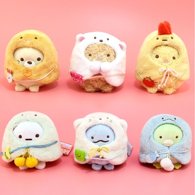 HYC Humey Mặt phụ kiện 8cm nhồi bông nhân vật hoạt hình Sumikko Gurashi đáng yêu gắn móc khóa