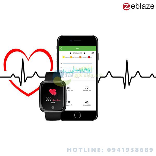 [SIÊU SALL ] Đồng hồ thông minh Zeblaze crystal 2 theo dõi sức khỏe bảo hành 12 tháng shop thế giới điện máy .