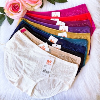 Combo 10 quần lót cotton phối ren nhúm nâng mông 55-70kg mã 172