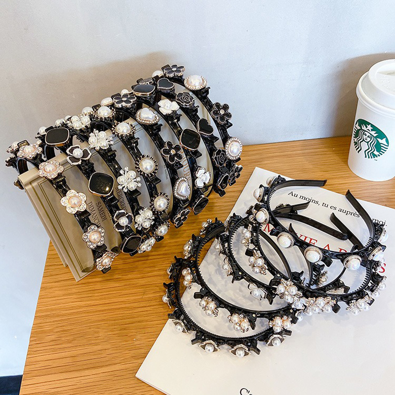 Băng Đô Cài Tóc Đính Ngọc Trai Nhân Tạo Thanh Lịch Thời Trang Cho Nữ