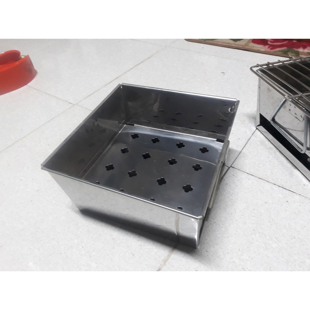 Bếp nướng than hoa inox lò nướng khói