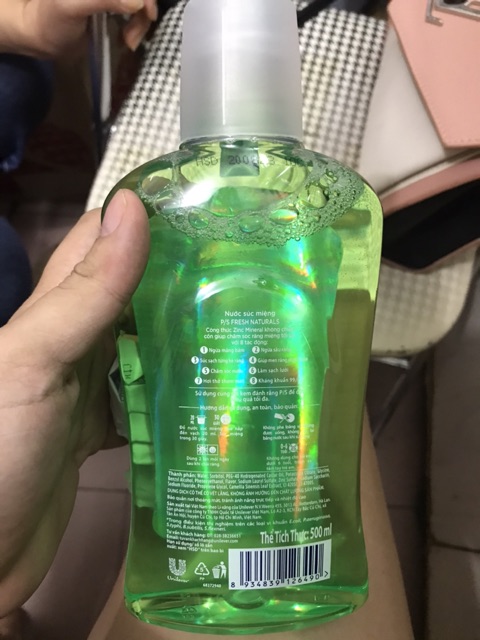 NƯỚC XÚC MIỆNG P/S trà xanh 500ml