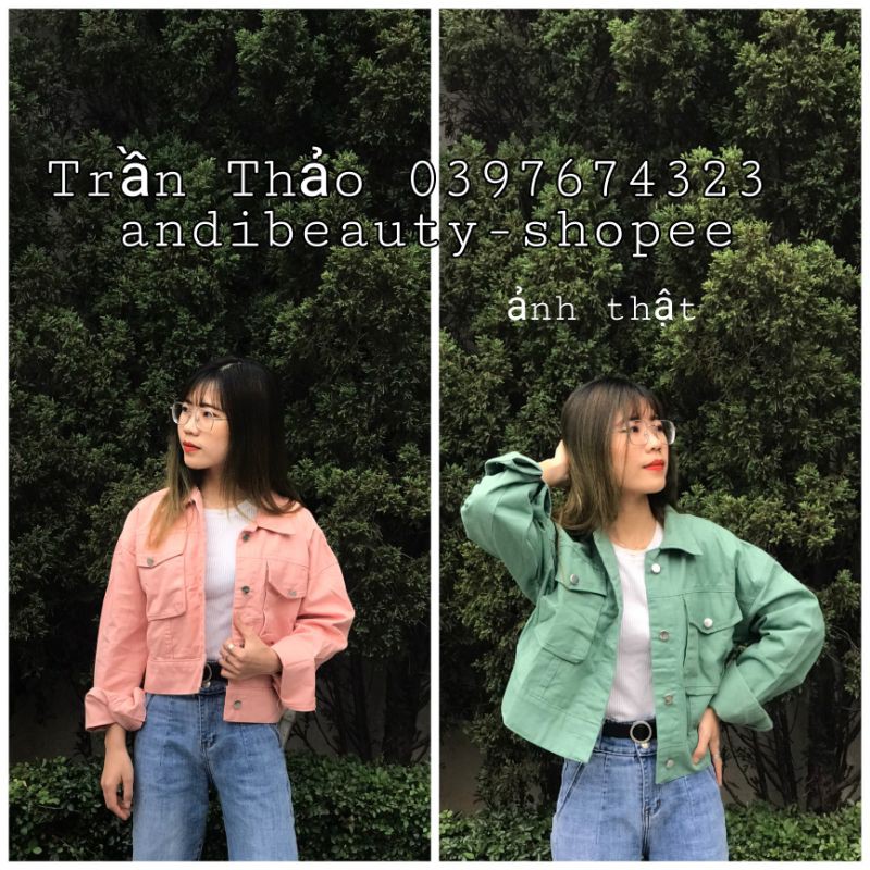 Áo Khoác Thô🍓FREESHIP🍓 Cổ Bẻ Dáng Croptop E'mer💎 Cực Phong Cách Hàng QCCC Loại 1 Siêu Đẹp ❤ KÈM ẢNH THẬT | BigBuy360 - bigbuy360.vn