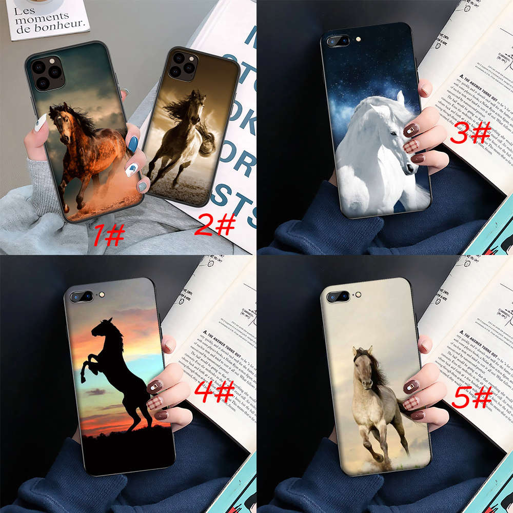 Ốp Điện Thoại Mềm Hình Ngựa Chạy Mp138 Cho Iphone 11 Pro Xs Max Xr X 8 7 6 6s Plus
