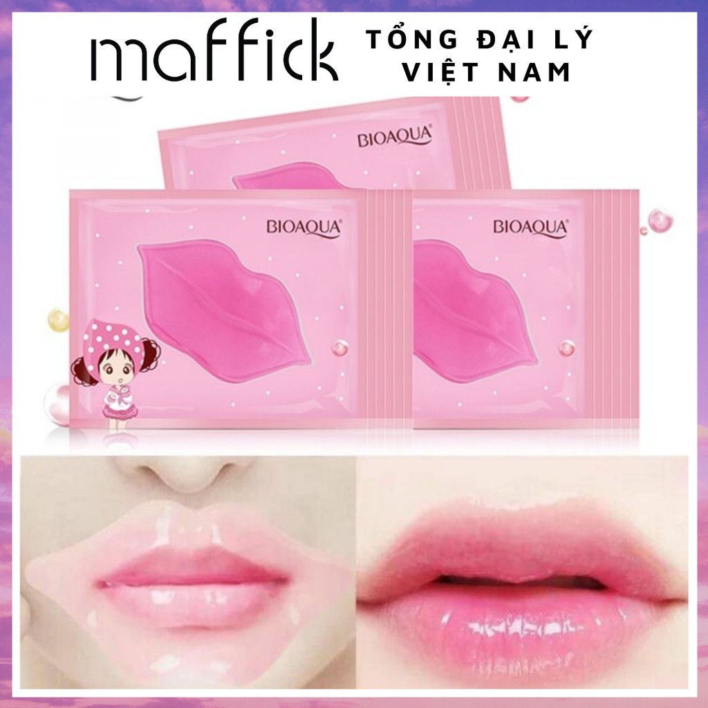 Mặt nạ dưỡng môi nội địa trung Biaqua Images - Mặt nạ collagen giảm thâm môi làm mềm môi BMNMOI1