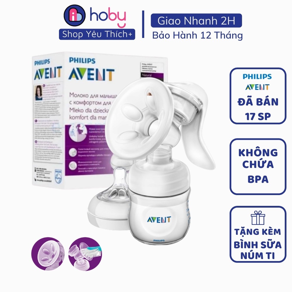 - Hút sữa cầm tay chính hãng Philips Avent dễ sử dụng