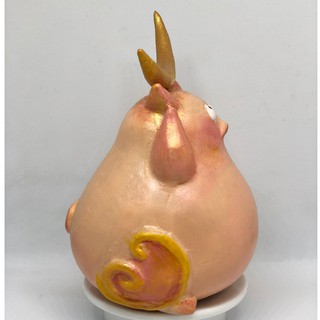 Tượng Gốm Thủ Công - Vẽ tay "Pig Moon" - Heo nhỏ nhặt Ánh Trăng Tri Thức -Tượng may mắn - Quà tặng