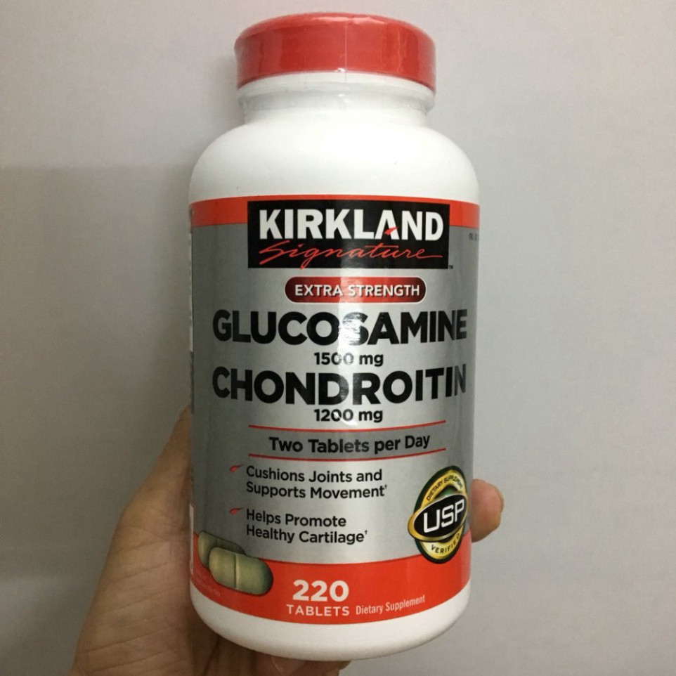 GIÁ CỰC ĐÃ Viên uống Glucosamine 1500mg & chondroitin 1200mg 220 viên - Glucosamin Kirkland GIÁ CỰC ĐÃ