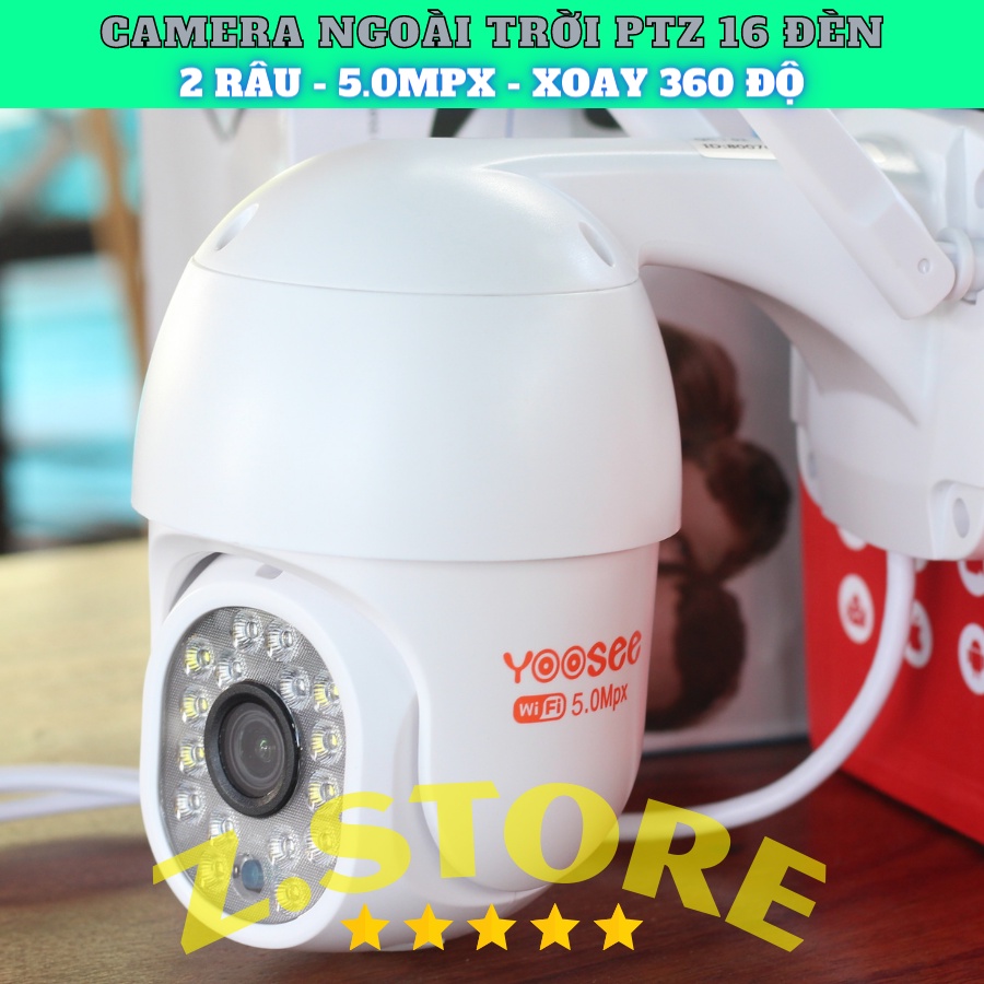 Camera IP Yoosee Ngoài Trời PTZ 16LED 3.0Mpx FULL HD Tiếng Việt VÀThẻ 32Gb Yoosee