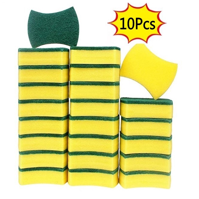 Set 10 Miếng Bọt Biển Vệ Sinh Nhà Bếp Đa Năng