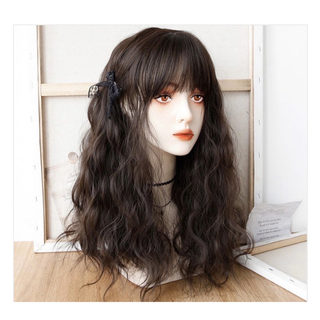 Tóc giả nữ cả đầu 🤗FREESHIP🤗 Tóc giả nguyên đầu xù lửng