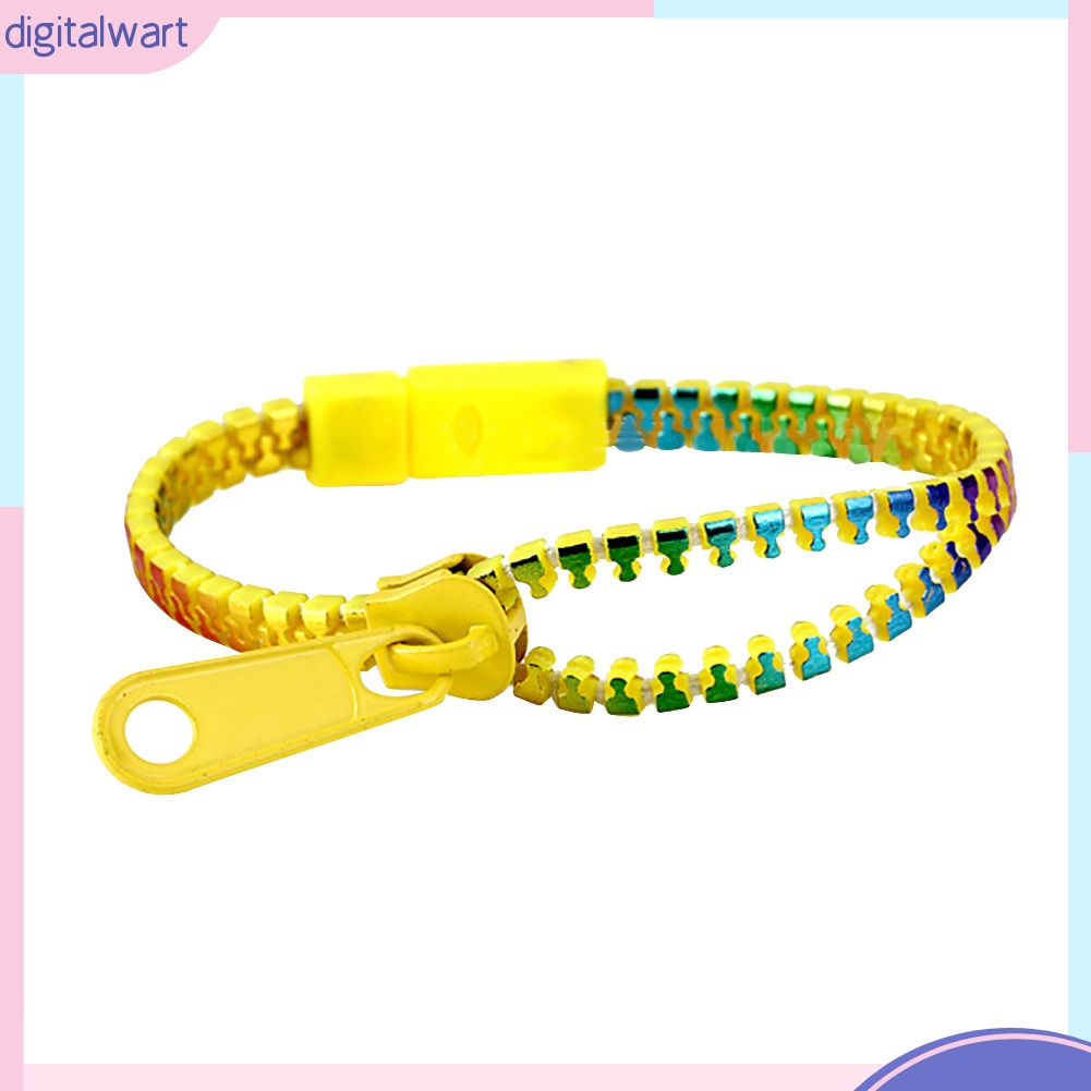 Vòng đeo tay kiểu dây kéo nhiều màu thời trang nam nữ