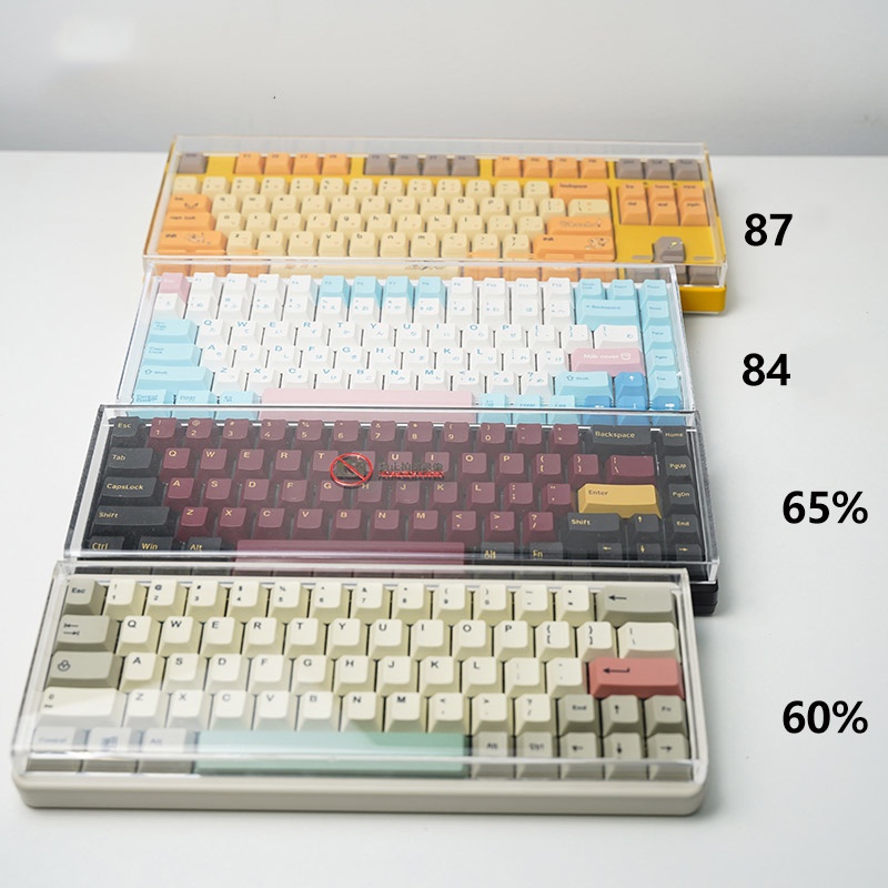 Nắp đậy bàn phím cơ bằng acrylic trong suốt chống bụi chống bụi cho bàn phím máy tính NJ68 NJ80 60% 75% 87 84 104 gh60 XJ68 NJ80L