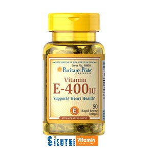 [CHÍNH HÃNG] Viên uống dưỡng ẩm cho da, chống lão hóa da, giảm cholesterol Vitamin E 400 IU Puritan's Pride giúp đẹp da | BigBuy360 - bigbuy360.vn