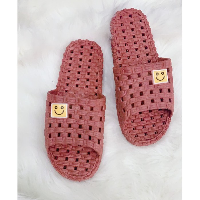 [𝐍𝐄𝐖] Dép Cao Su Mặt Cười Đi Trong Nhà NAM NỮ, 3 Màu Full size 36-44