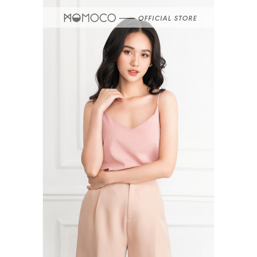 Áo Hai Dây Nữ MOMOCO ESSENTIALS Basic Camisole Chất Đũi Xước Mềm Mại - M2778 | BigBuy360 - bigbuy360.vn