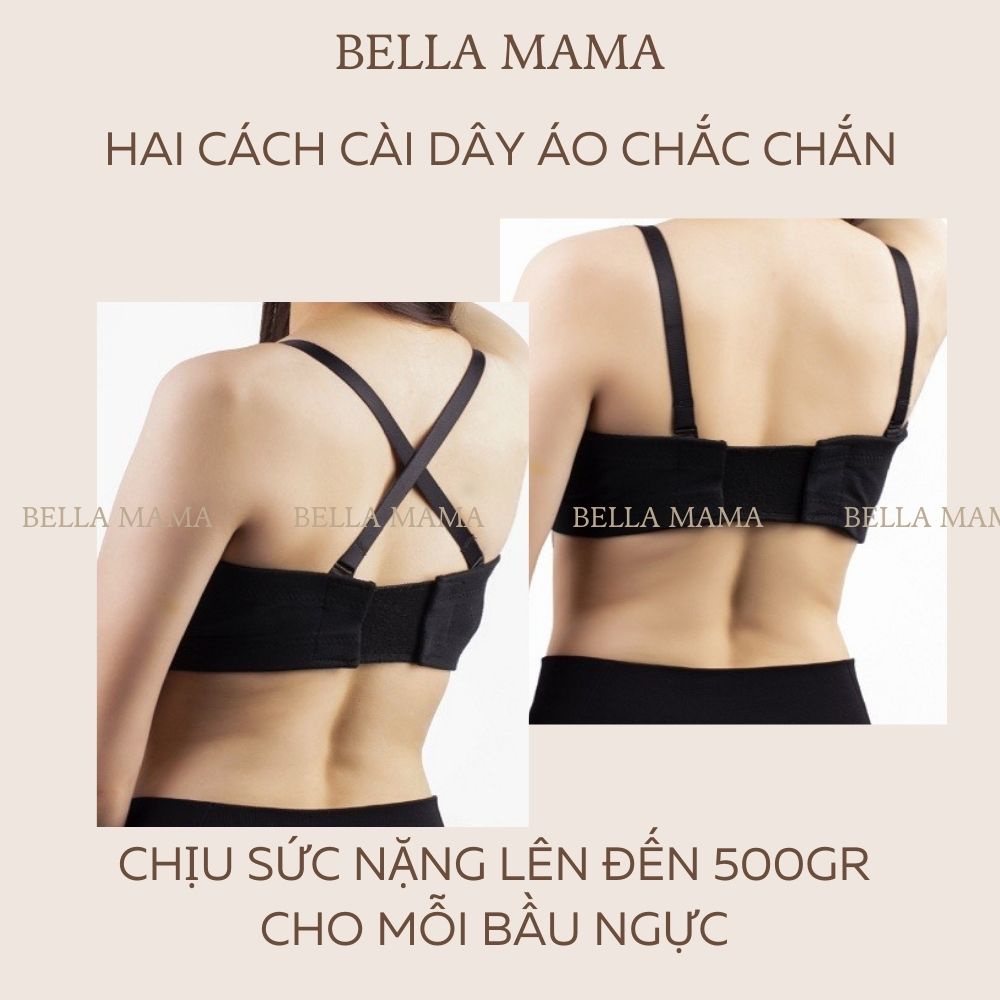 Áo Hút Sữa Rảnh Tay Áo Vắt Sữa Có Dây Tặng Kèm Chất Liệu Cotton Sandex Loại 1 Bella Mama A07