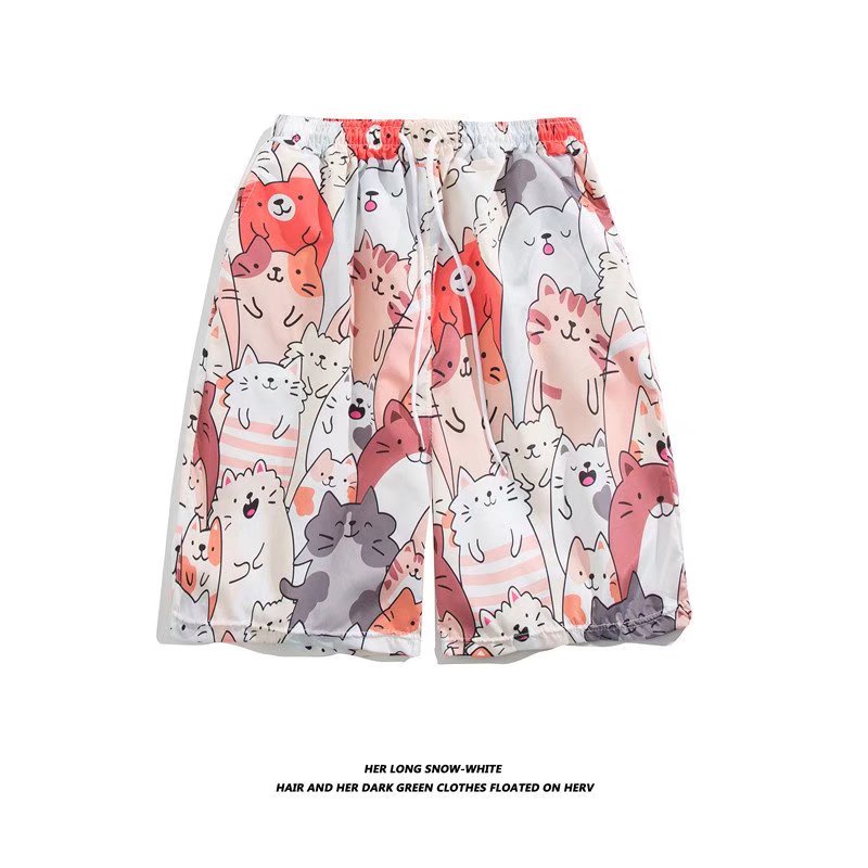 Quần Short Đi Biển Dáng Rộng In Họa Tiết Hoa Phong Cách Hawaii Thời Trang Mùa Hè Cho Nam Và Nữ Size M-XXXL