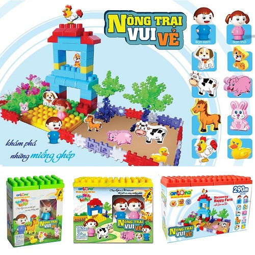 Đồ Chơi Xếp Hình Nông Trại Vui Vẻ Antona