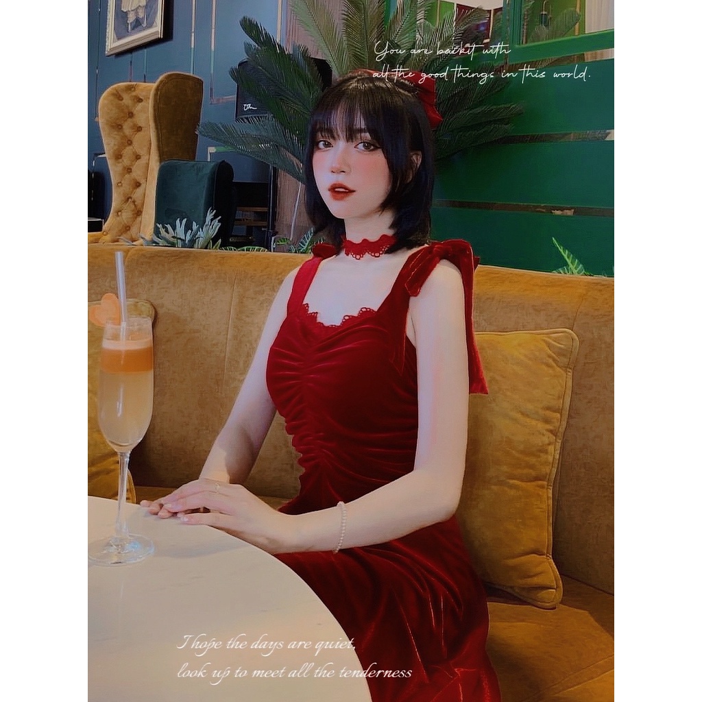 THE FANCE | Đầm nhung choker tôn dáng quyến rũ VENNIE CHOKER