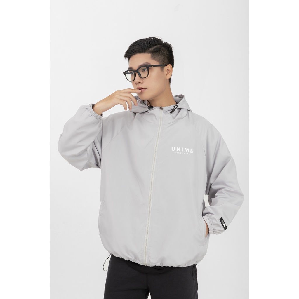 Áo khoác gió/dù mát 2 lớp Unime Essential Utility - Xám