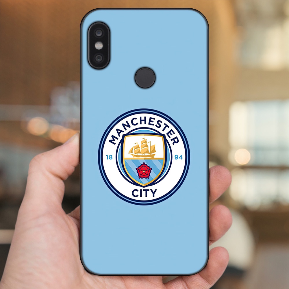 Ốp lưng Xiaomi Redmi Note 5, Note 5 Pro viền đen in hình Manchester City MC