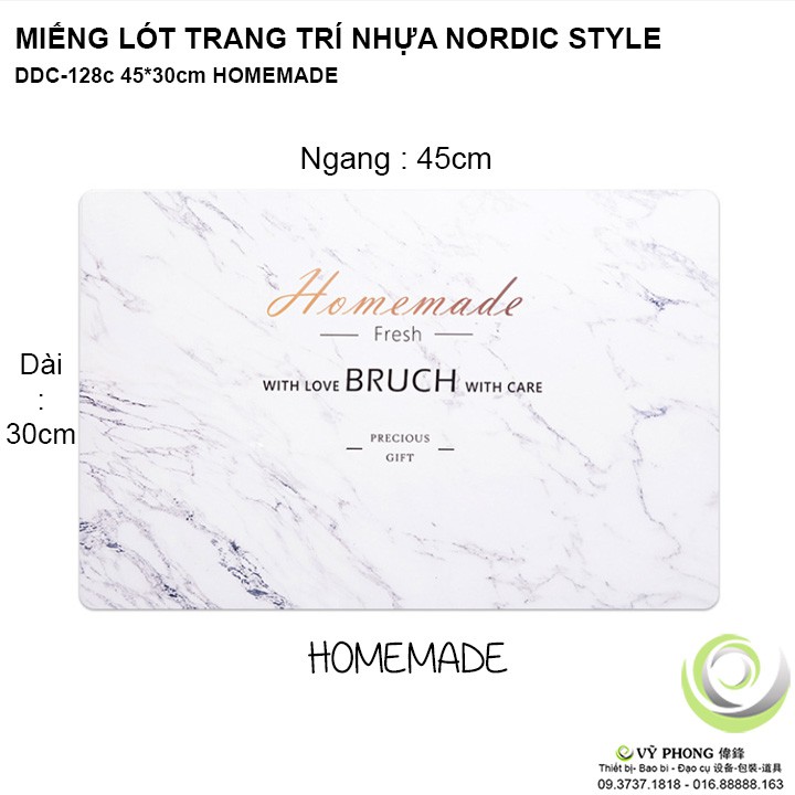 MIẾNG LÓT TRANG TRÍ BÀN ĂN NORDIC STYLE TRANG TRÍ CHỤP ẢNH SẢN PHẨM INS DDC-128a,b,c