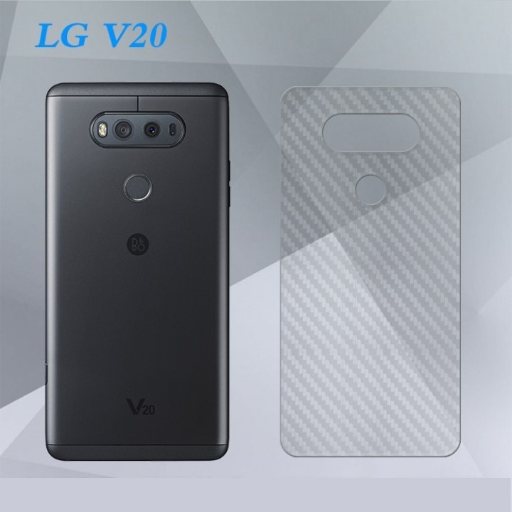 LG V40 / G7 / G6 / Velvet / V60 / G8S / Q92 / V50 / V30 / G8 / G8x / V50s - Dán mặt lưng carbon