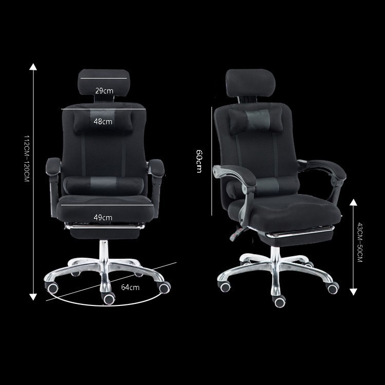 Ghế xoay giám đốc - gaming thiết kế hiện đại nghiêng góc 155 độ có để chân thoải mái | BigBuy360 - bigbuy360.vn