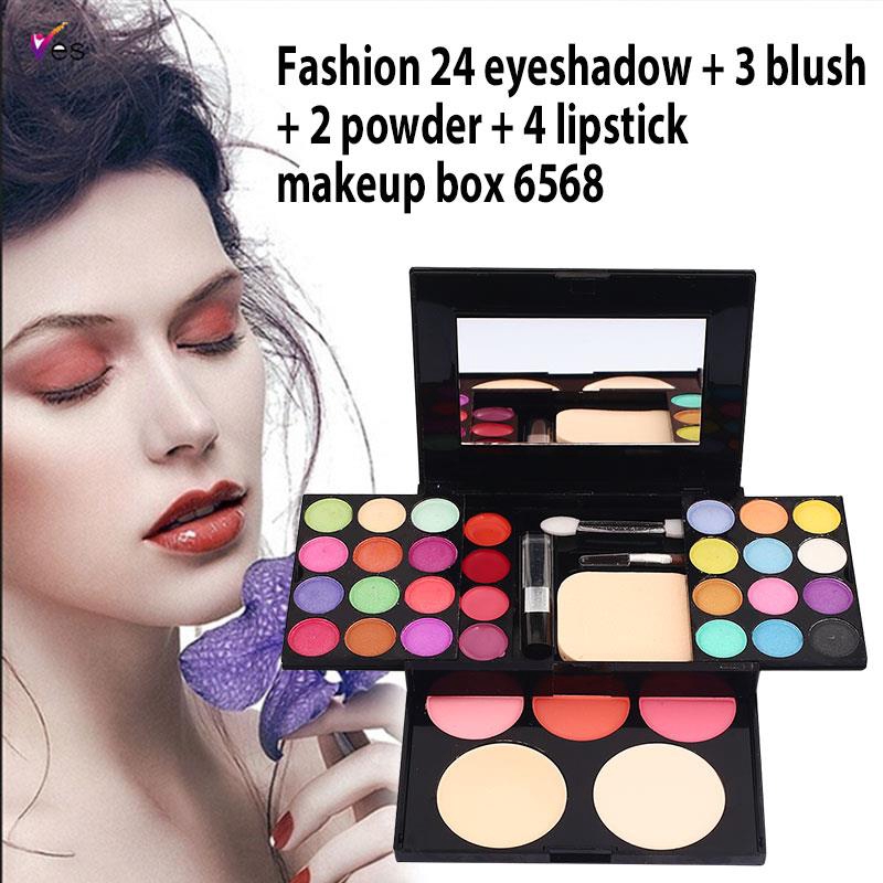 Palette Eye Shadow Cosmetics Set Dressing Case Brush 33color Makeup Boxes Health | BigBuy360 - bigbuy360.vn