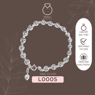 Lắc tay lắc bi nữ bạc Ý Italy S925 cao cấp miễn phí xi kim L0005| Mi.A Trang sức bạc