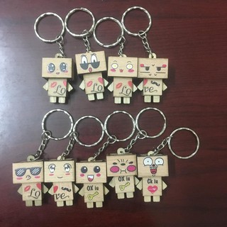 MÓC KHÓA GỖ ( GIAO NGẪU NHIÊN ) DANBO ĐÁNG YÊU