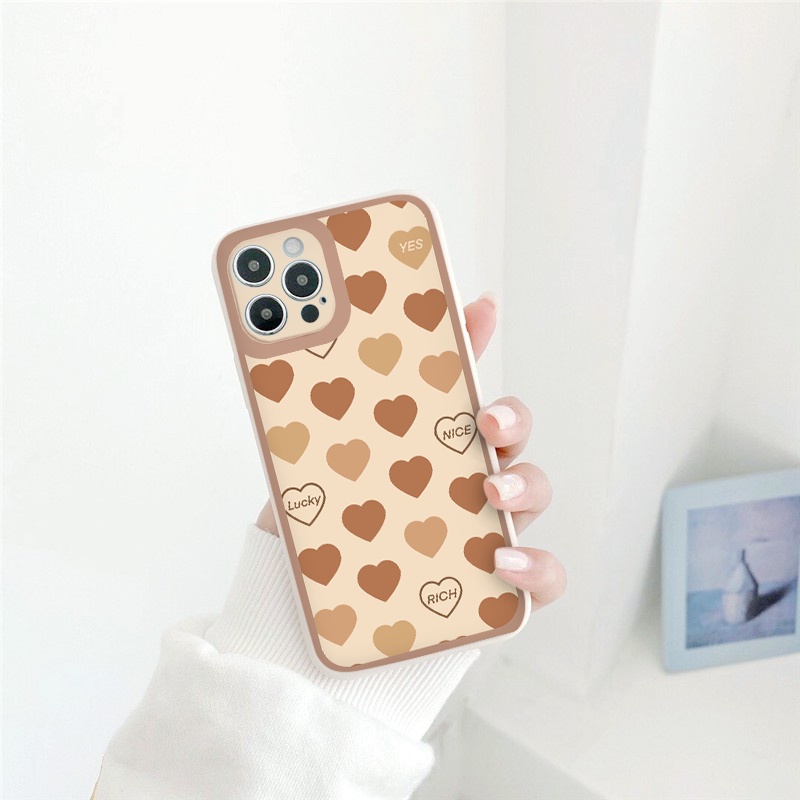 ỐP LƯNG IPHONE Tim gấu lucky    ốp iphone 12 pro/13pro/13promax/7/7+/8/8+/X/XS/XSM/11/11PMROMAX tr206