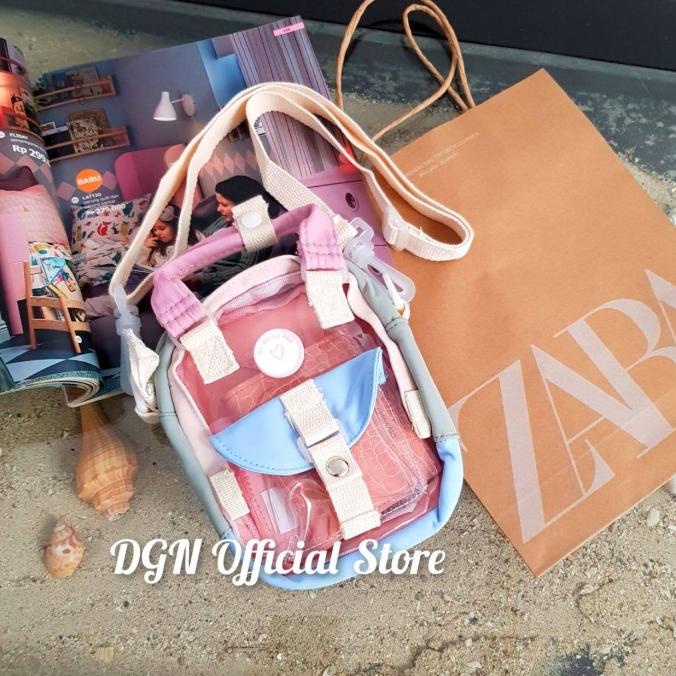Zara Túi Xách MINI Chất Liệu VINYL Trong Suốt Cho Nữ
