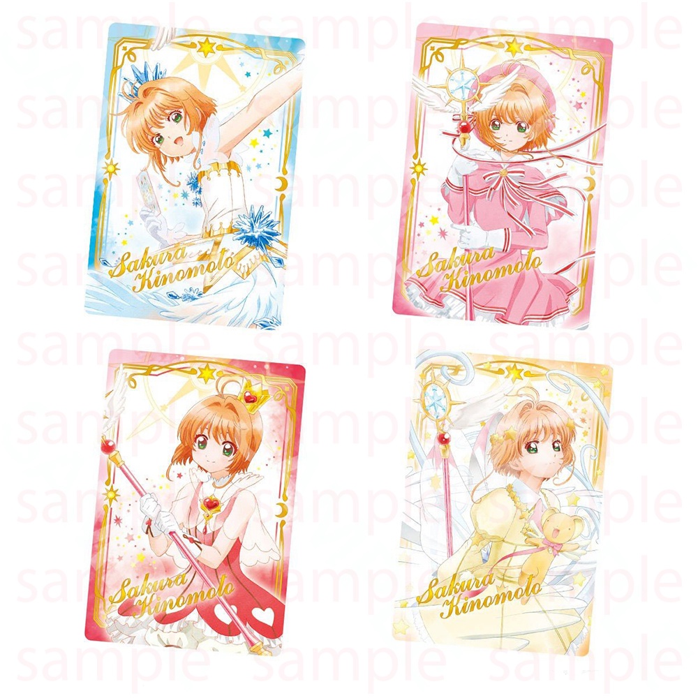 M1 Ảnh card bo góc in hình THỦ LĨNH THẺ BÀI Cardcaptor Sakura thẻ bo viền 5*8cm anime chibi xinh xắn sưu tầm