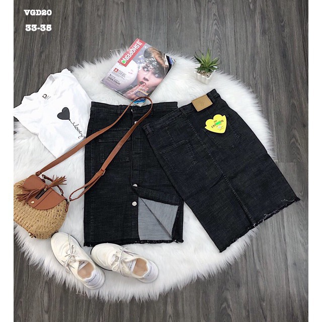 Váy jean đen bigsize 60-90kg | Đầm váy cho người mập béo | thời trang | quần áo | công sở | oversize  -Hàng nhập khẩu | BigBuy360 - bigbuy360.vn