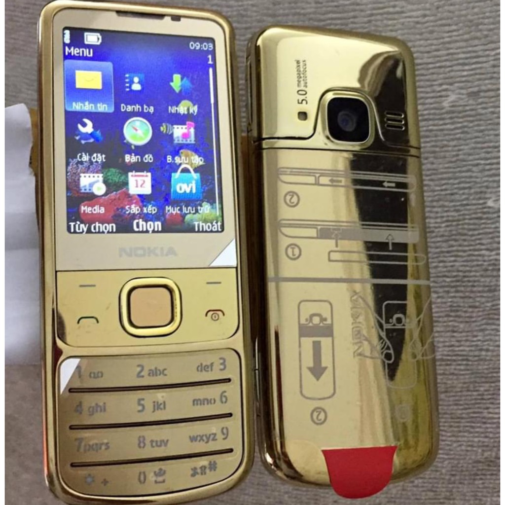 Điện thoại Nokia 6700 classic gold Máy gồm Sạc, Pin Bảo hành 12 tháng