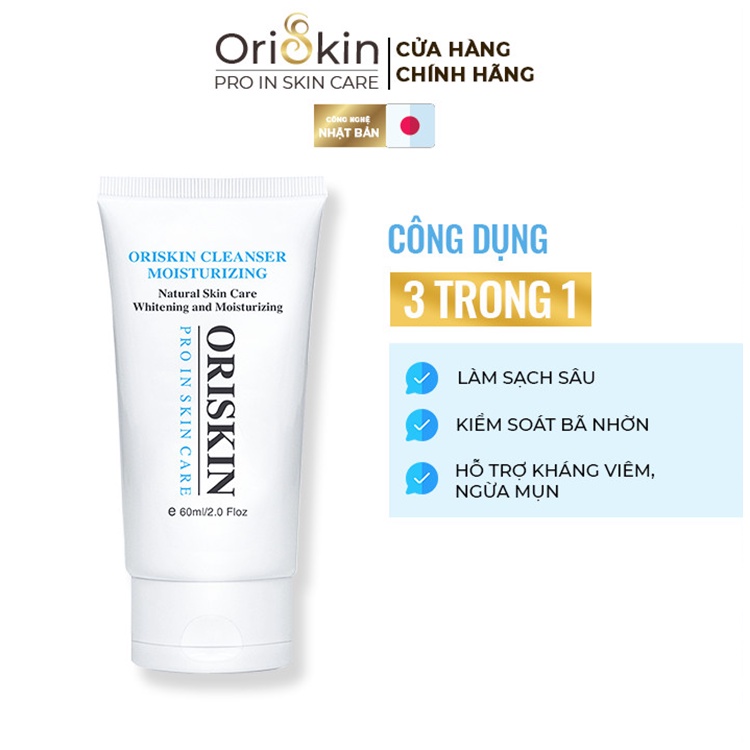 Sữa Rửa Mặt Trắng Da Oriskin Cleanser Moisturizing 100ml