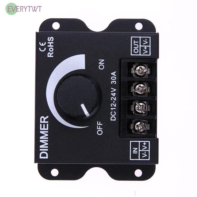 LED Switch Dimmer DC 12V 24V 30A 360W Adjustable Bright Lamp Strip Driver Power