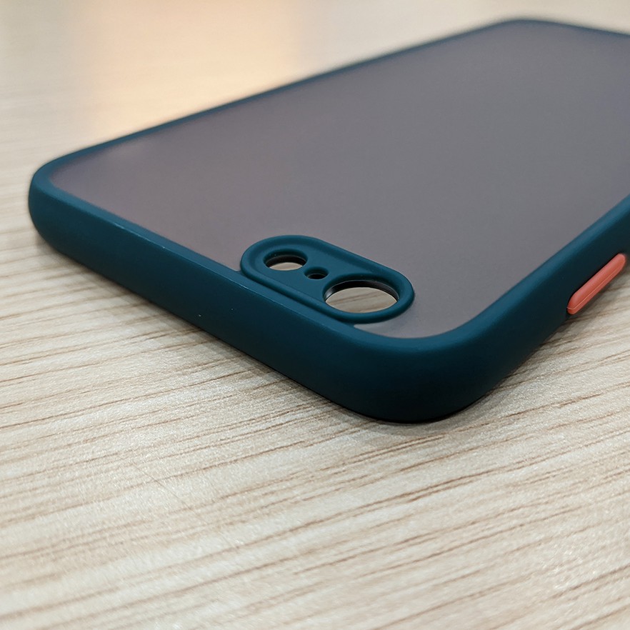 Ốp lưng nhám viền cao su bảo vệ camera iPhone 6 Plus