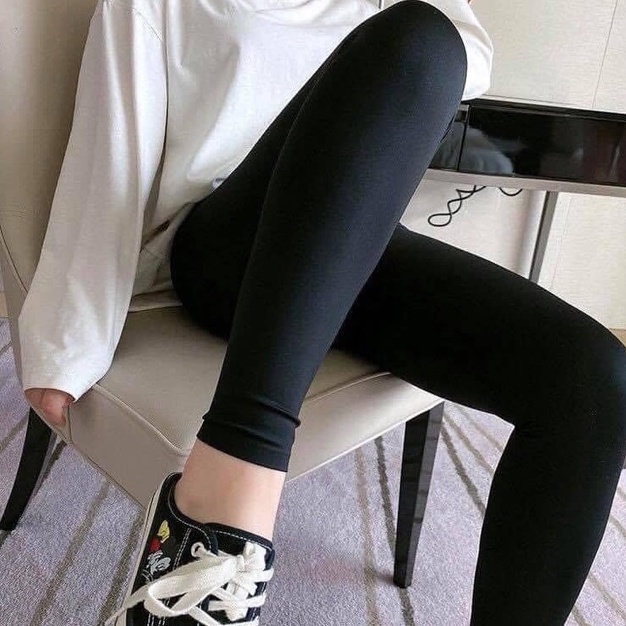 Quần legging nữ FMSTYLE dài lưng cạp cao giữ nhiệt gen bụng vải thun ôm bó dày dặn tập gym yoga cao cấp 209270027