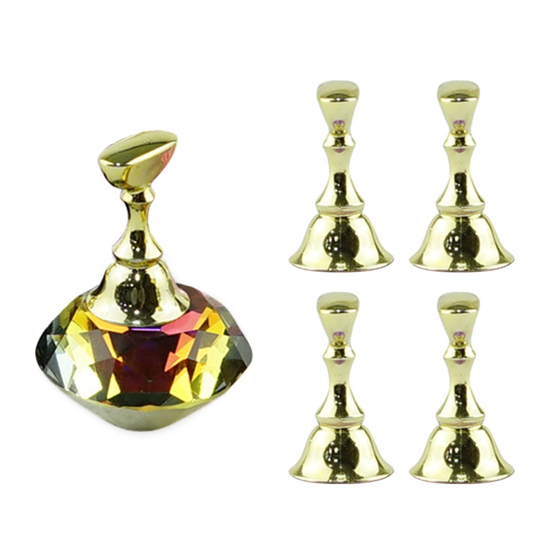 Giá Đỡ Trưng Bày Móng Tay Giả 1 Ngăn Bằng Acrylic + 5 Giá Đỡ