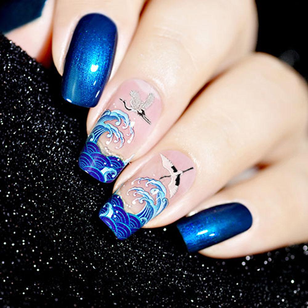 Miếng Dán Trang Trí Móng Tay Tự Dính Hình Đám Mây 3D Tinh Tế