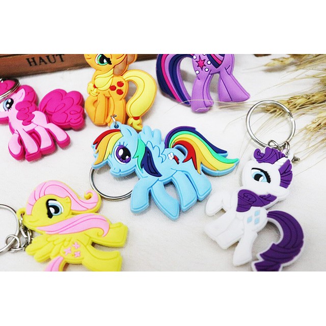 Phim hoạt hình My Little Pony Rainbow Móc khóa mềm hai mặt ASD1156