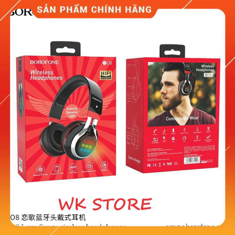Tai nghe bluetooth chụp tai cao cấp Borofone B08 (BH 1 năm) Puki shop | BigBuy360 - bigbuy360.vn