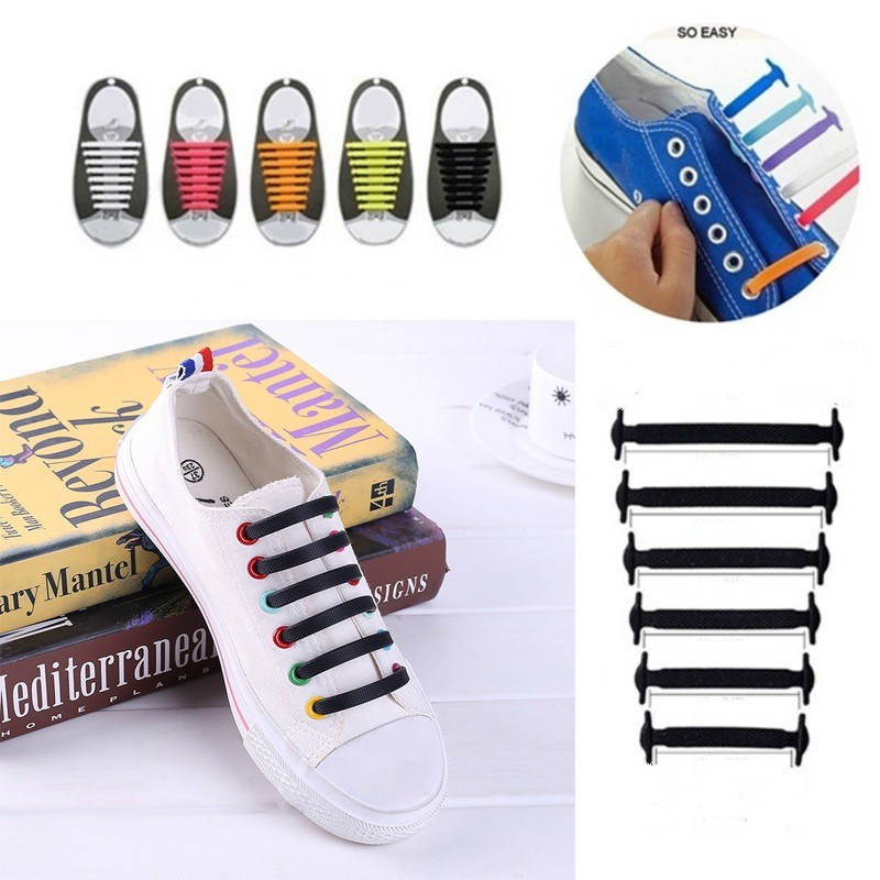 Dây Giày Co Dãn Không Cần Buộc 13 Màu