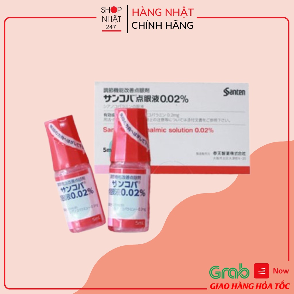 [Hỏa Tốc HN] Nhỏ Mắt Phục Hồi Thị Lực SANCOBA nội địa Nhật Bản 5 ml
