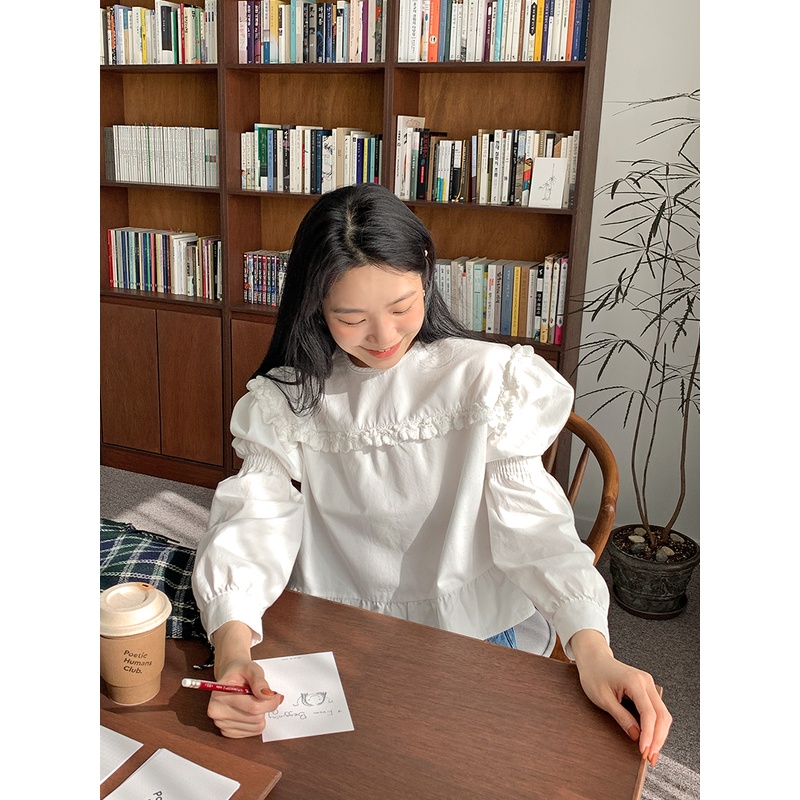 Áo Thun Tay Dài Cổ Tròn Dáng Rộng 39305