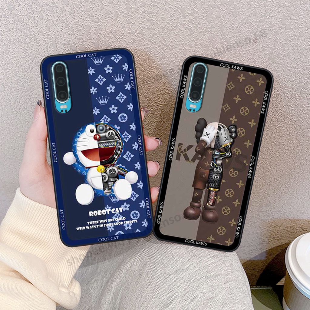 Ốp lưng điện thoại Huawei P30 / P30 Pro in hình gấu bear, kaws, doremon thời trang, ốp lưng cao cấp chất lượng